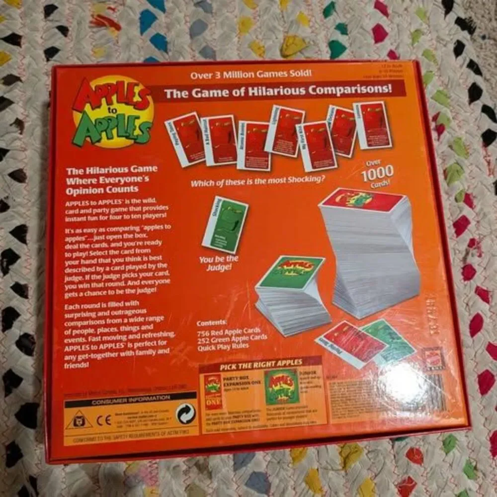 Apples to Apples Party Box Expanded Edition, like new